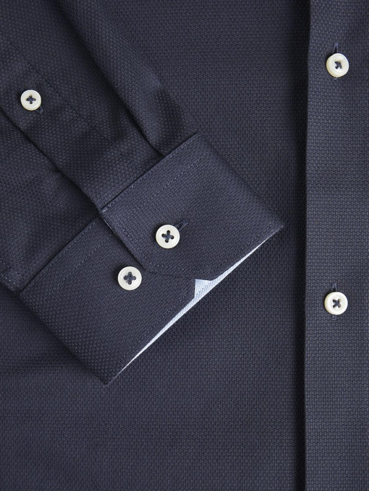 Jprblaparker Detail L/s Shirt Sn - Navy