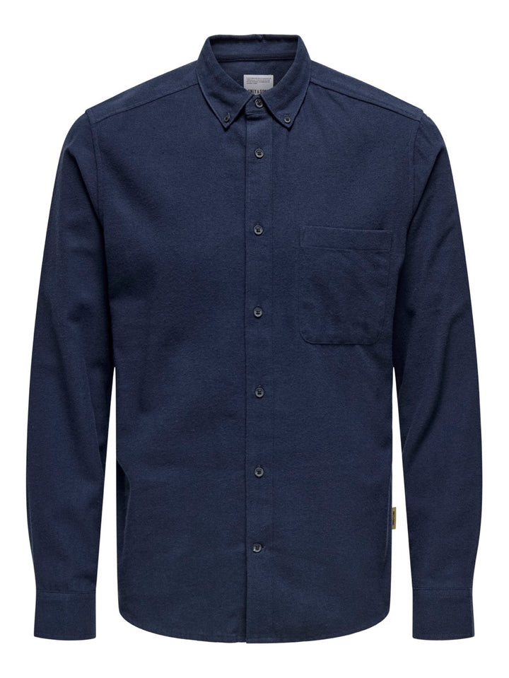 Onsgudmund Slim 1-pkt Solid Shirt N - Navy