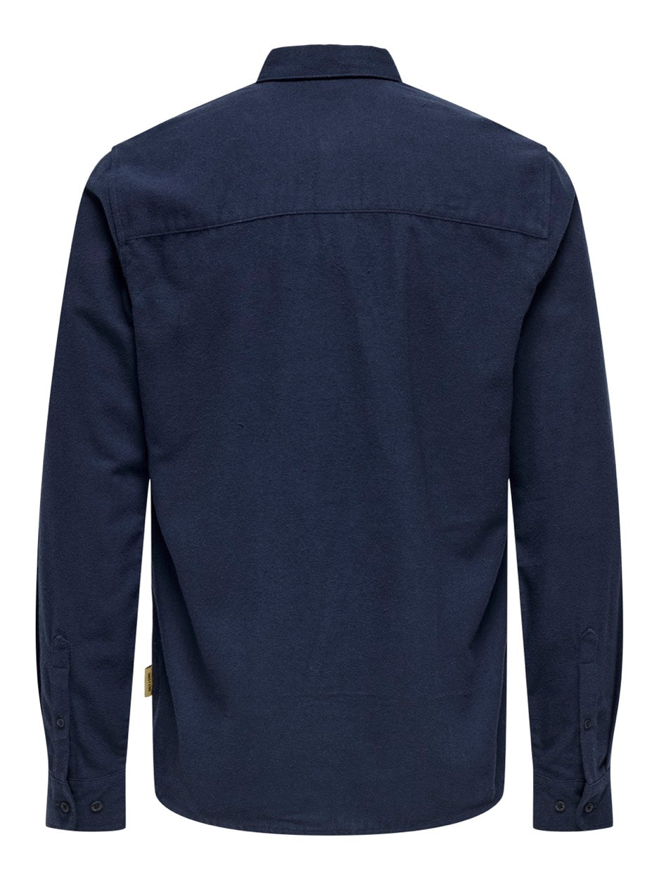 Onsgudmund Slim 1-pkt Solid Shirt N - Navy