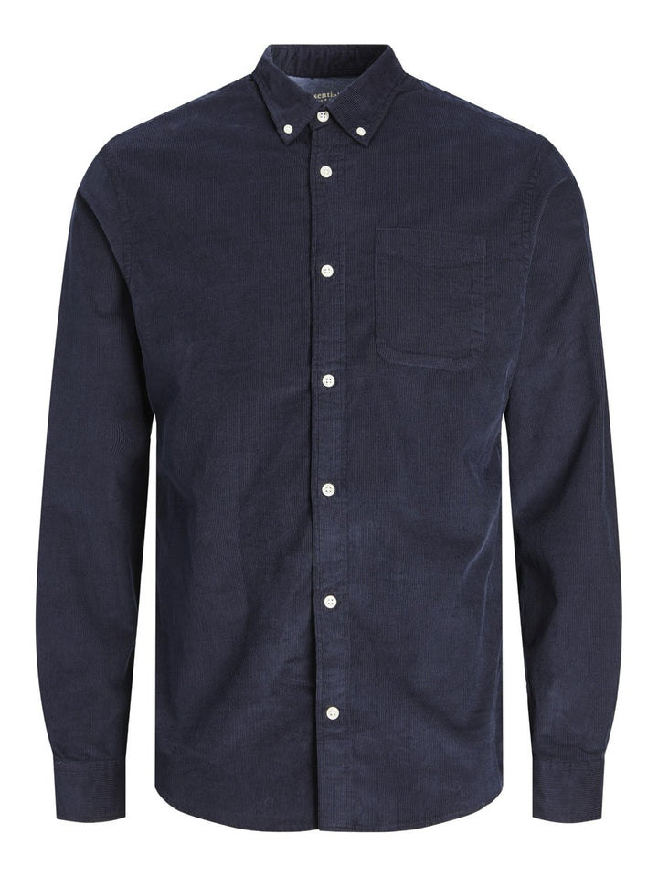 Jjeclassic Cord Shirt Ls Sn - Navy