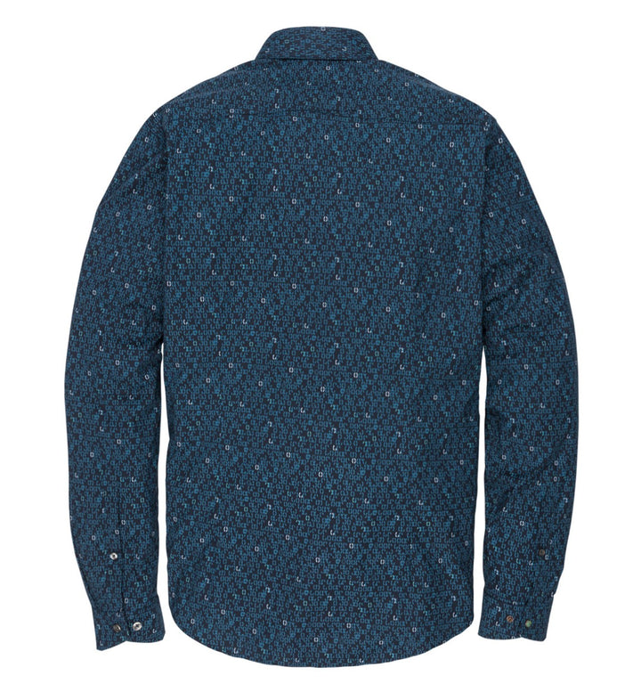 Long Sleeve Shirt Mouline Check Br - Blauw Dessin