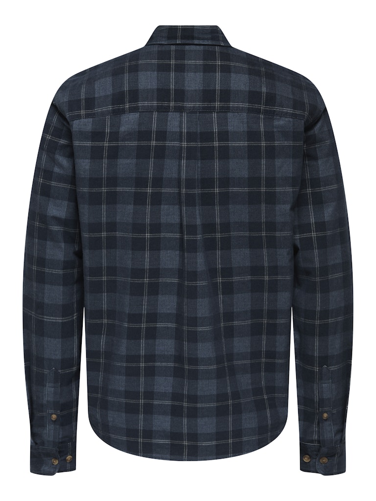 Onswilliam Cord Ls Shirt - Blauw Dessin