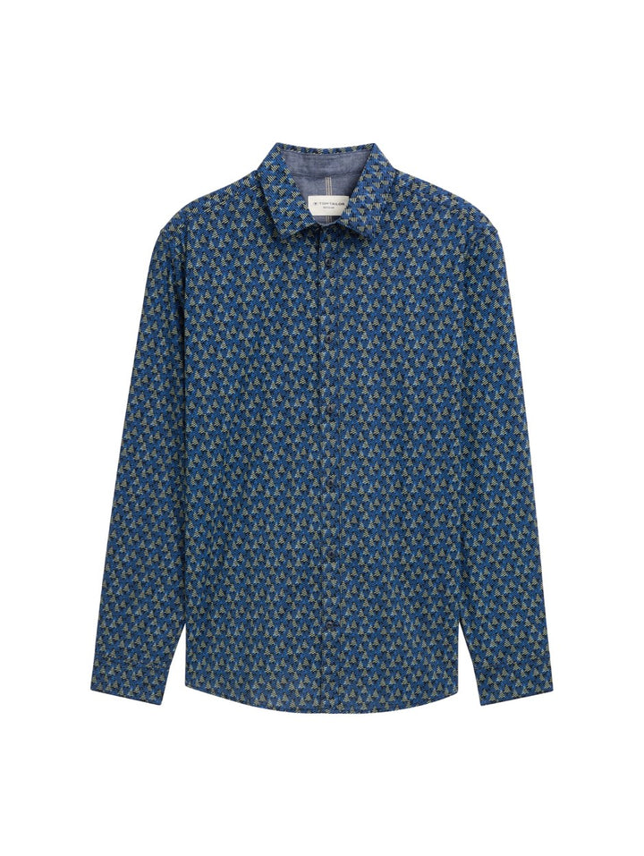 Printed Shirt3 - Blauw Dessin