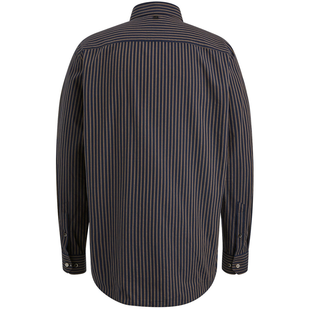 Long Sleeve Shirt Yd Stripe With D - Blauw Dessin