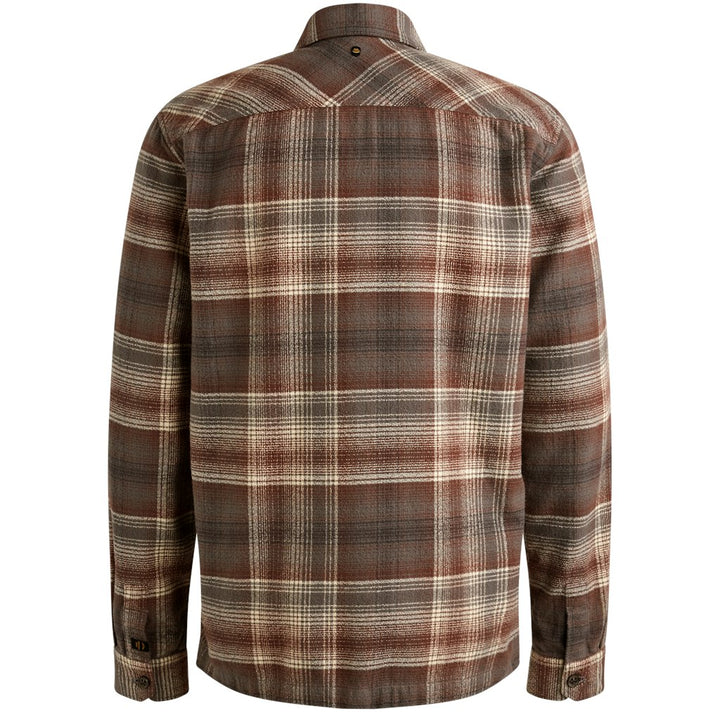 Long Sleeve Shirt Brushed Grindle - Rood Dessin