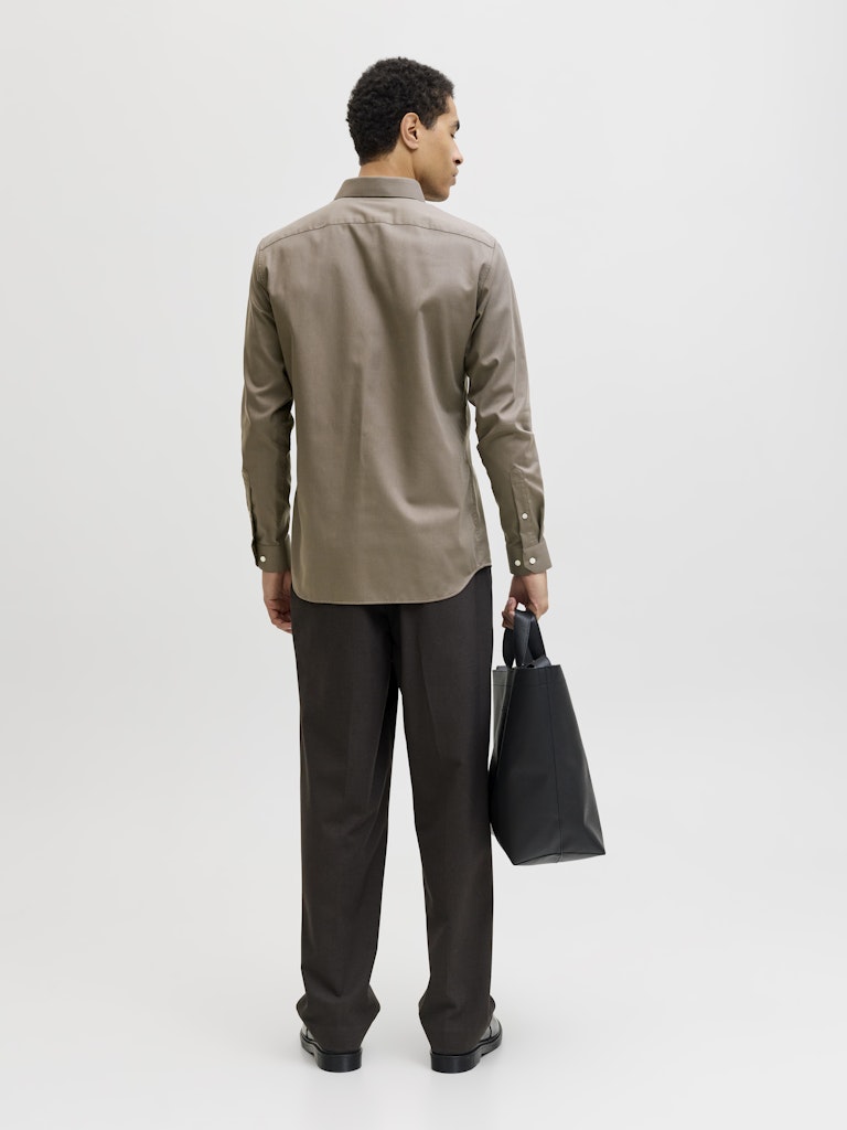 Jprblaparker Shirt L/s Noos - Bruin