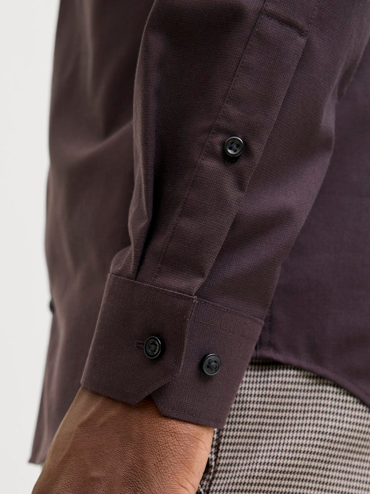 Jprblaparker Shirt L/s Noos - Bruin