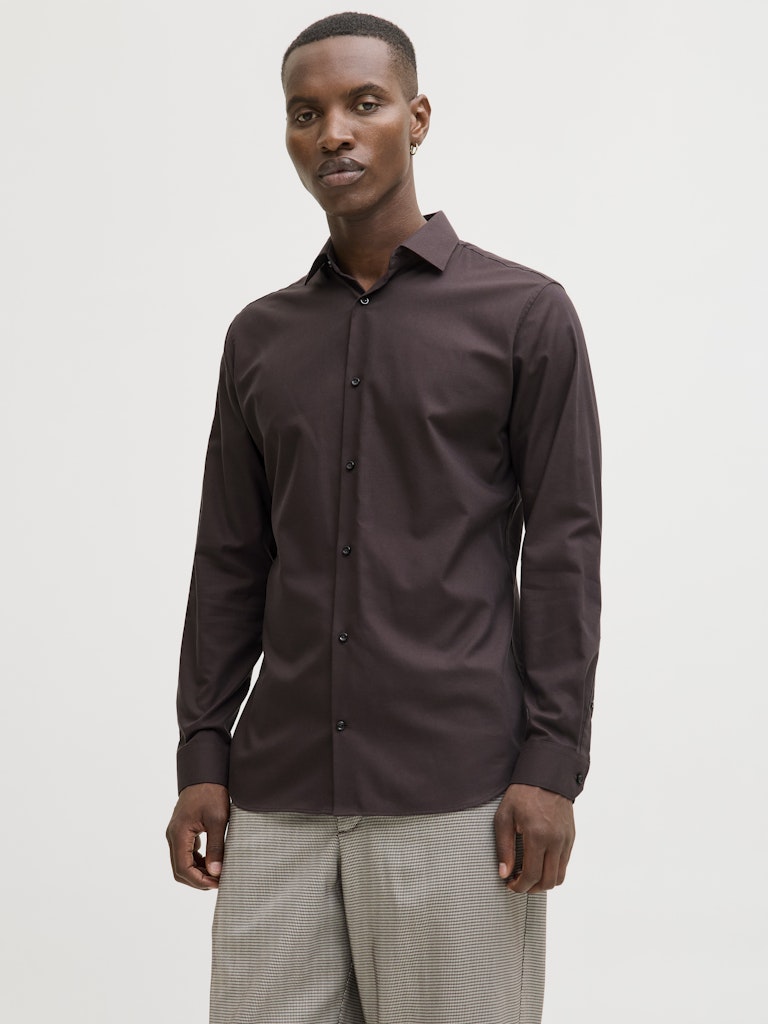 Jprblaparker Shirt L/s Noos - Bruin