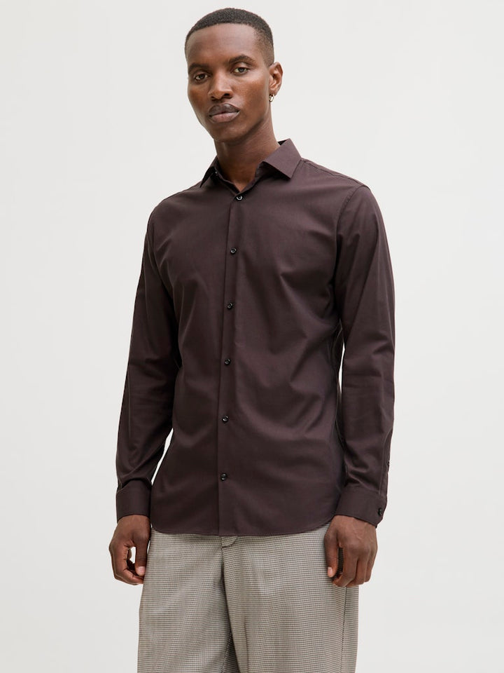 Jprblaparker Shirt L/s Noos - Bruin