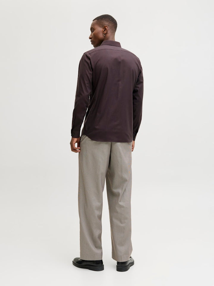Jprblaparker Shirt L/s Noos - Bruin