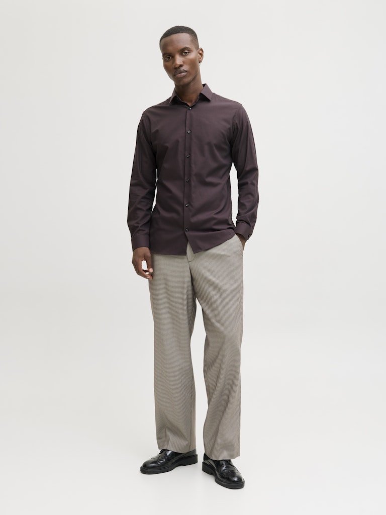 Jprblaparker Shirt L/s Noos - Bruin