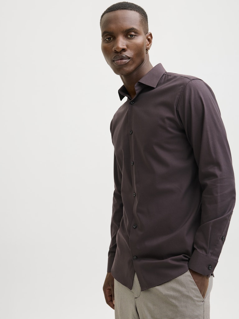 Jprblaparker Shirt L/s Noos - Bruin