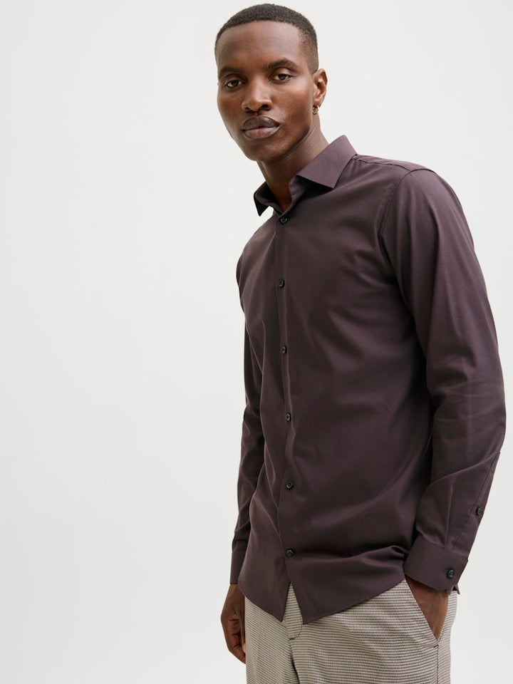 Jprblaparker Shirt L/s Noos - Bruin