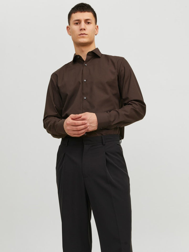 Jprblaparker Shirt L/s Noos - Bruin
