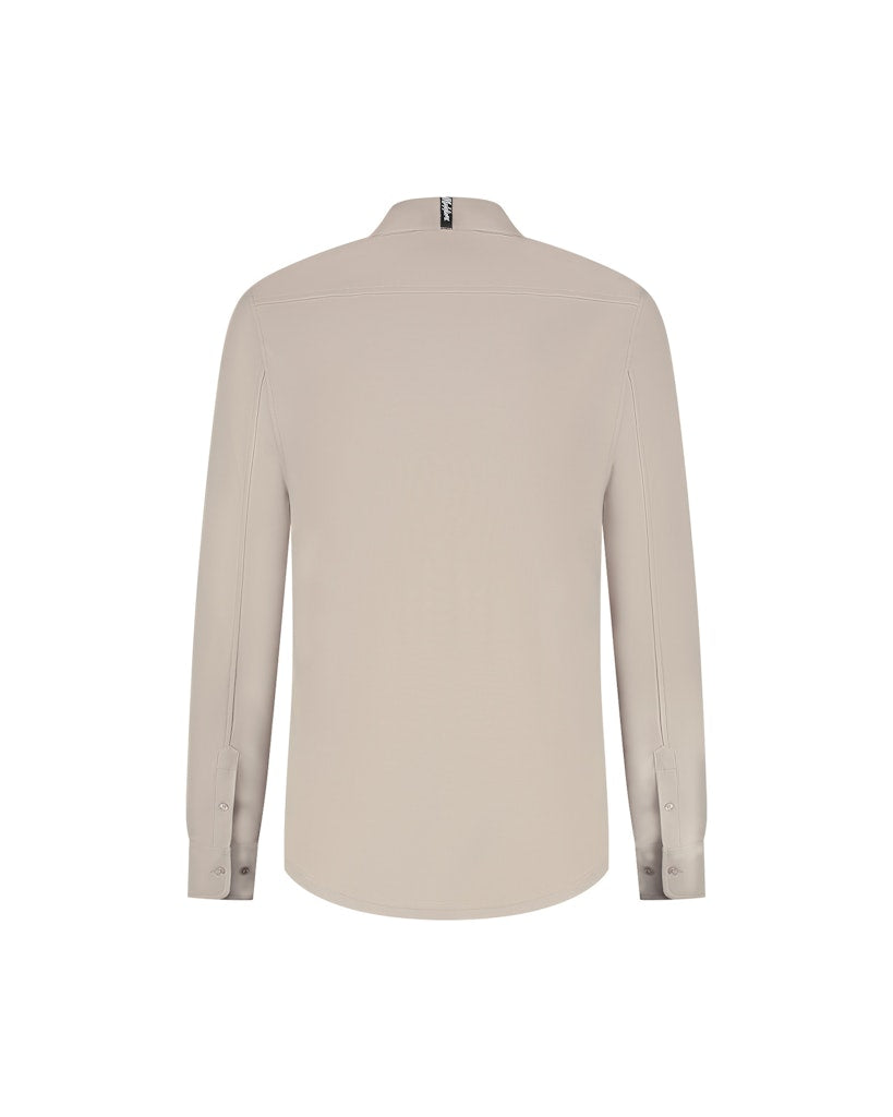 Strecht Shirt - Taupe