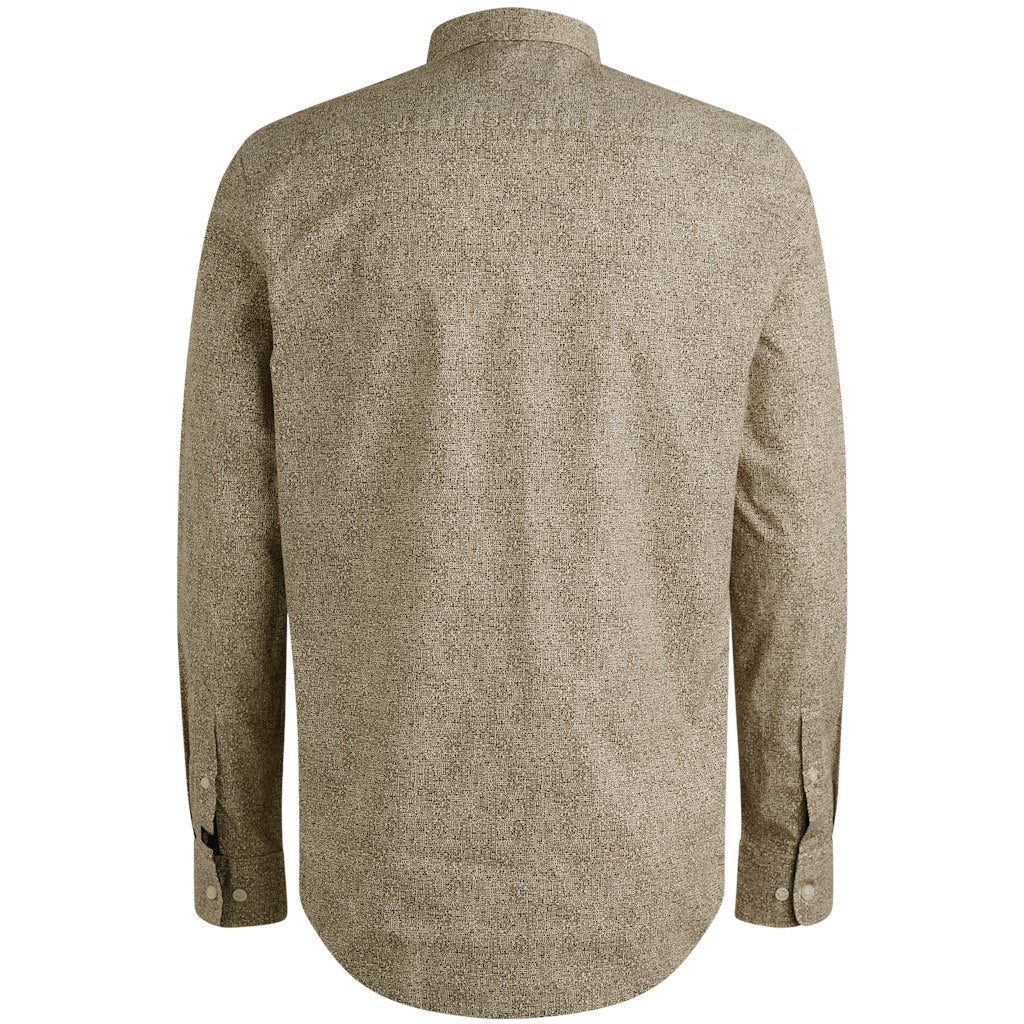 Long Sleeve Shirt Print On Ctn Str - Bruin Dessin