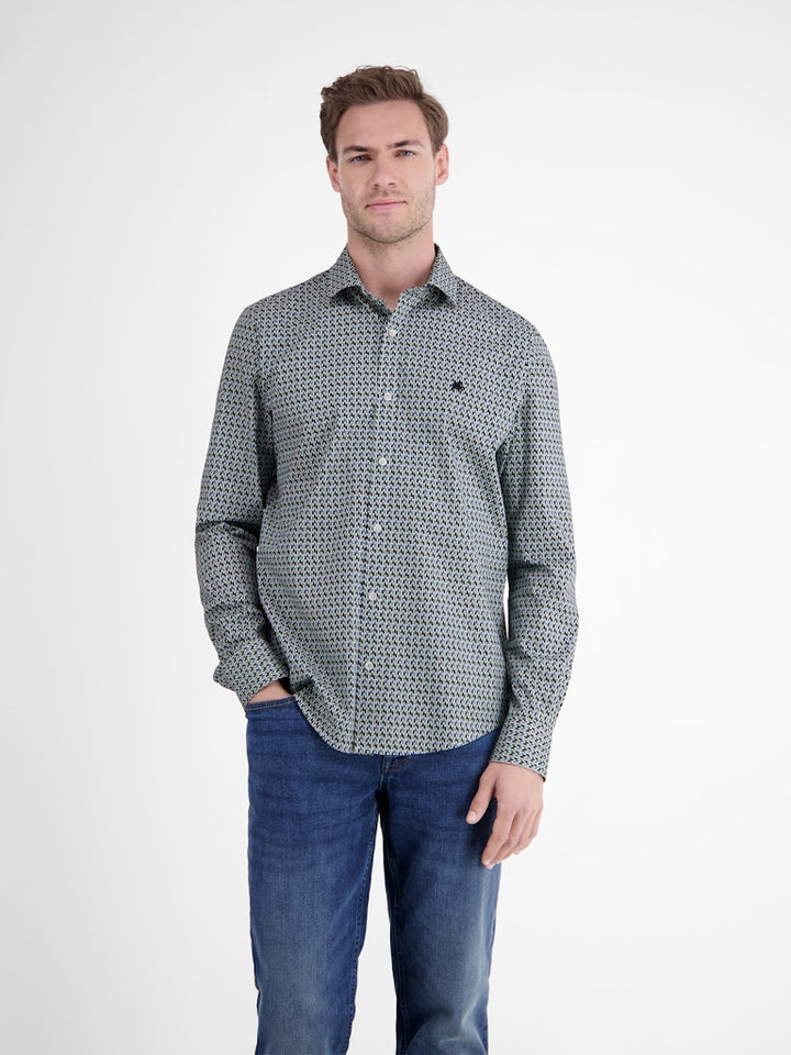 Shirt Aop - Bruin Dessin