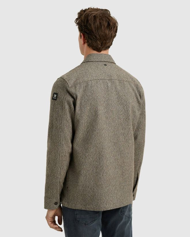 Long Sleeve Shirt Solid Brushed Mo - Bruin Dessin