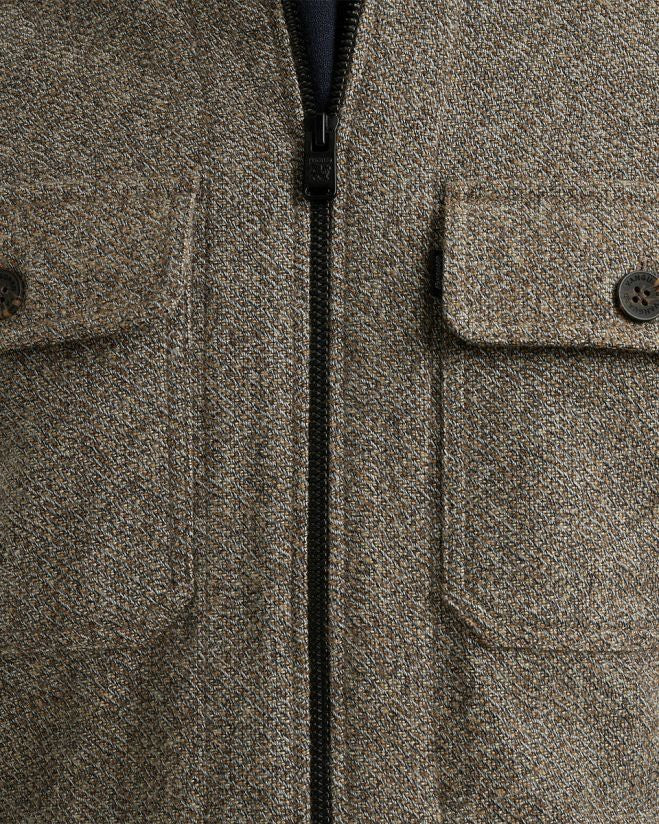 Long Sleeve Shirt Solid Brushed Mo - Bruin Dessin