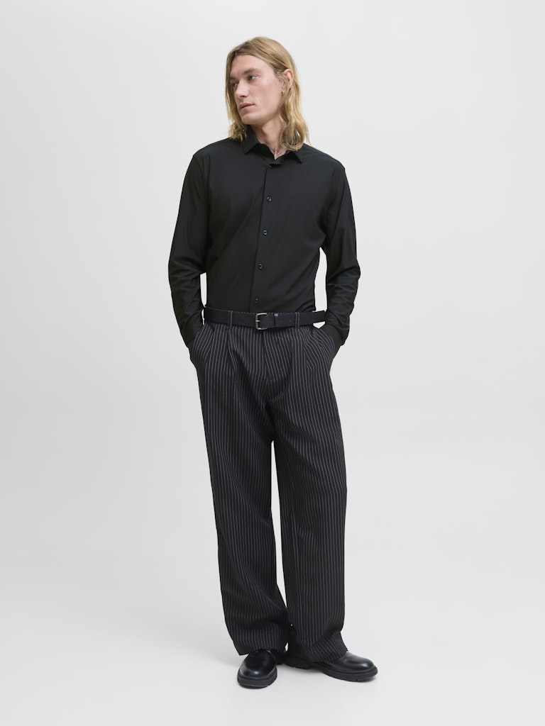 Jprblaactive Stretch Ls Shirt Ln - Zwart