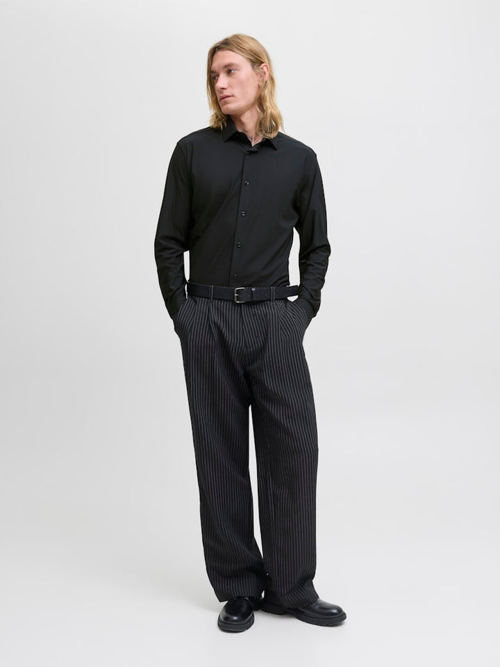 Jprblaactive Stretch Ls Shirt Ln - Zwart