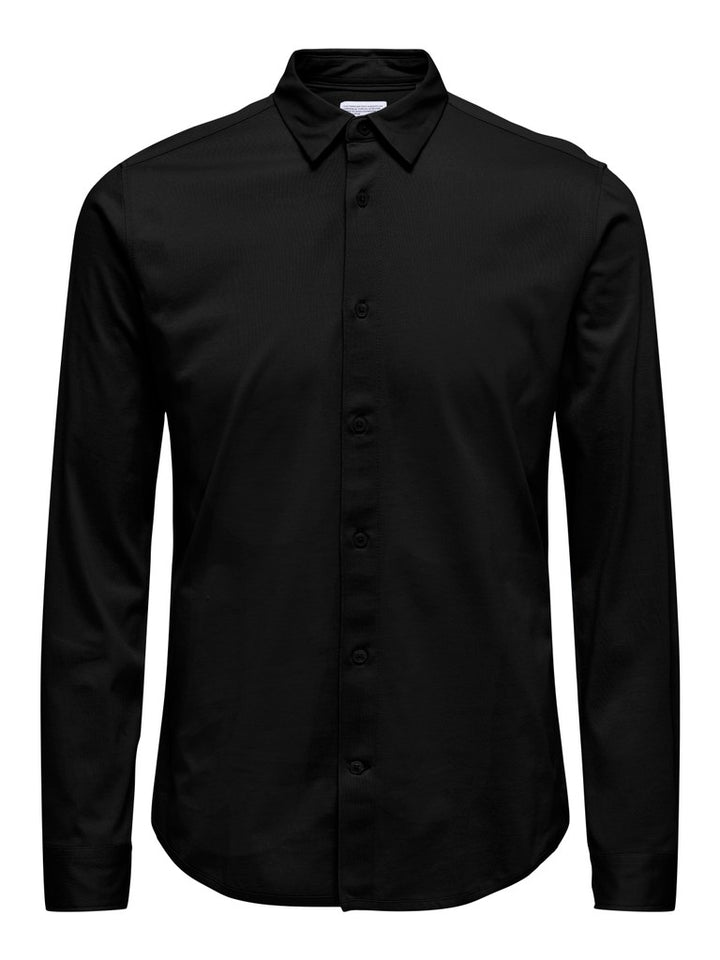 Onsrobin B/u Ls Stretch Shirt Noos Frml - Zwart