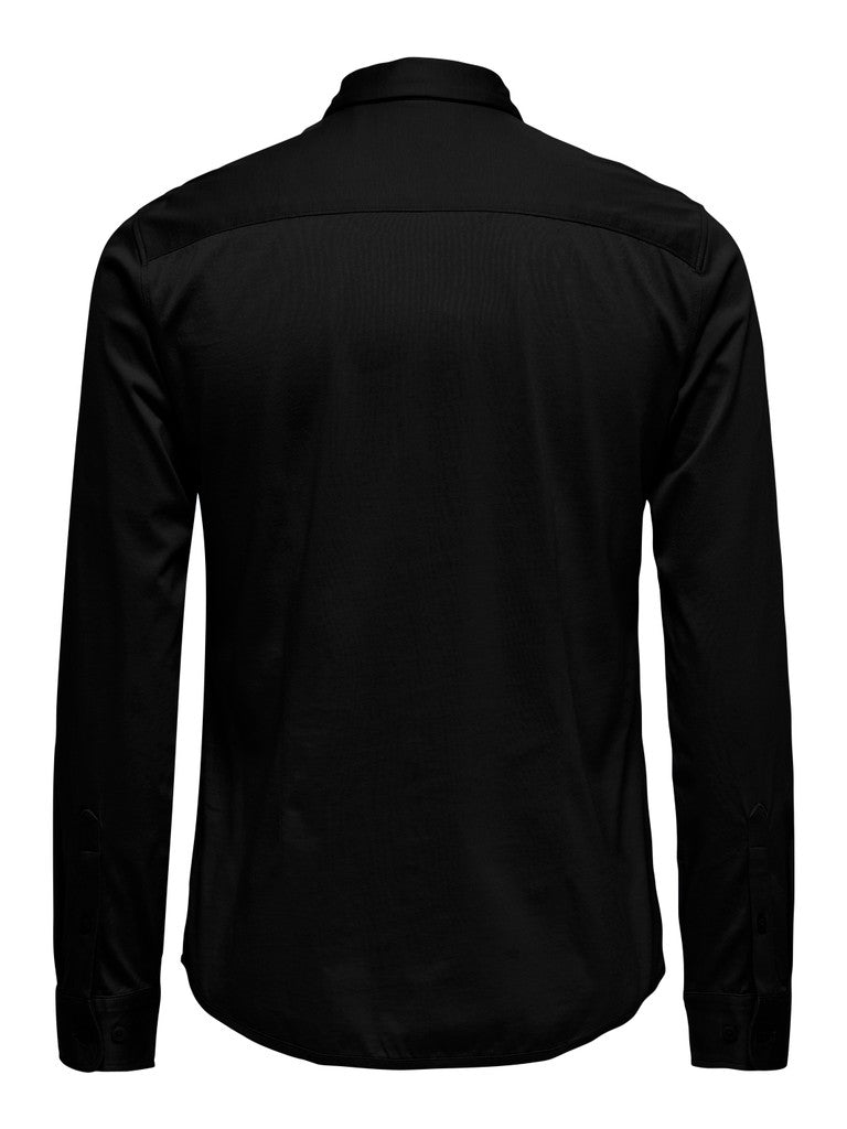 Onsrobin B/u Ls Stretch Shirt Noos Frml - Zwart