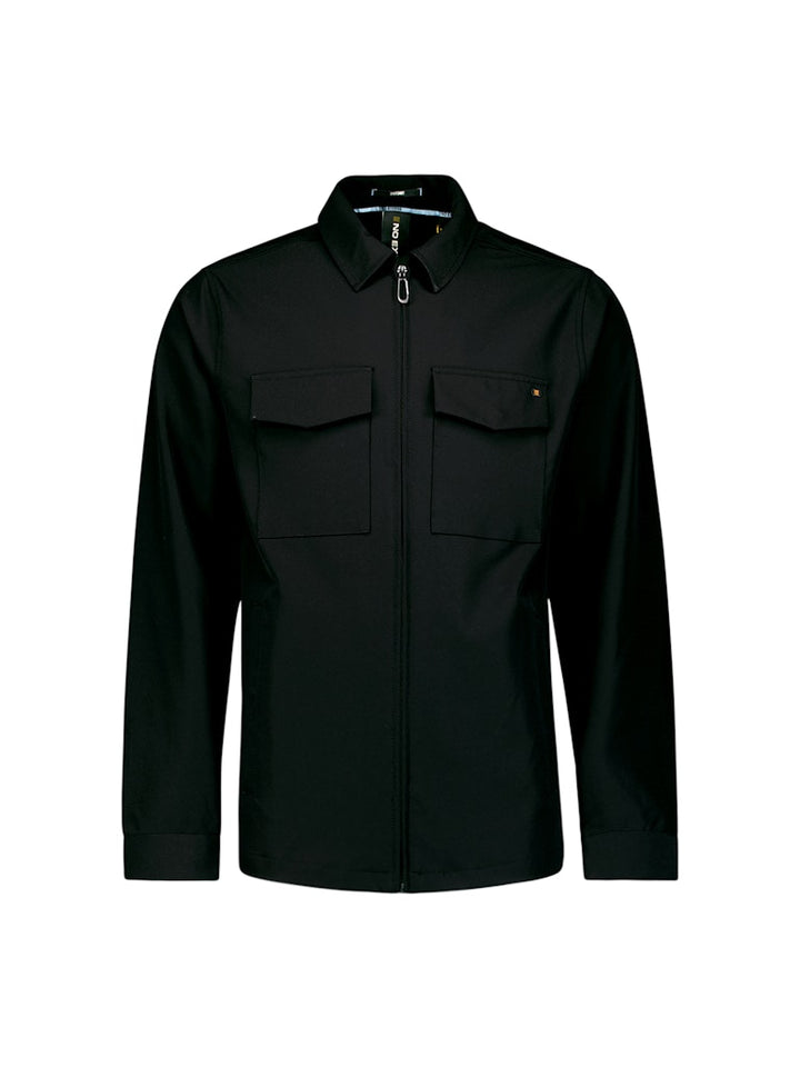 Overshirt Full Zipper Stretch Sedoc - Zwart