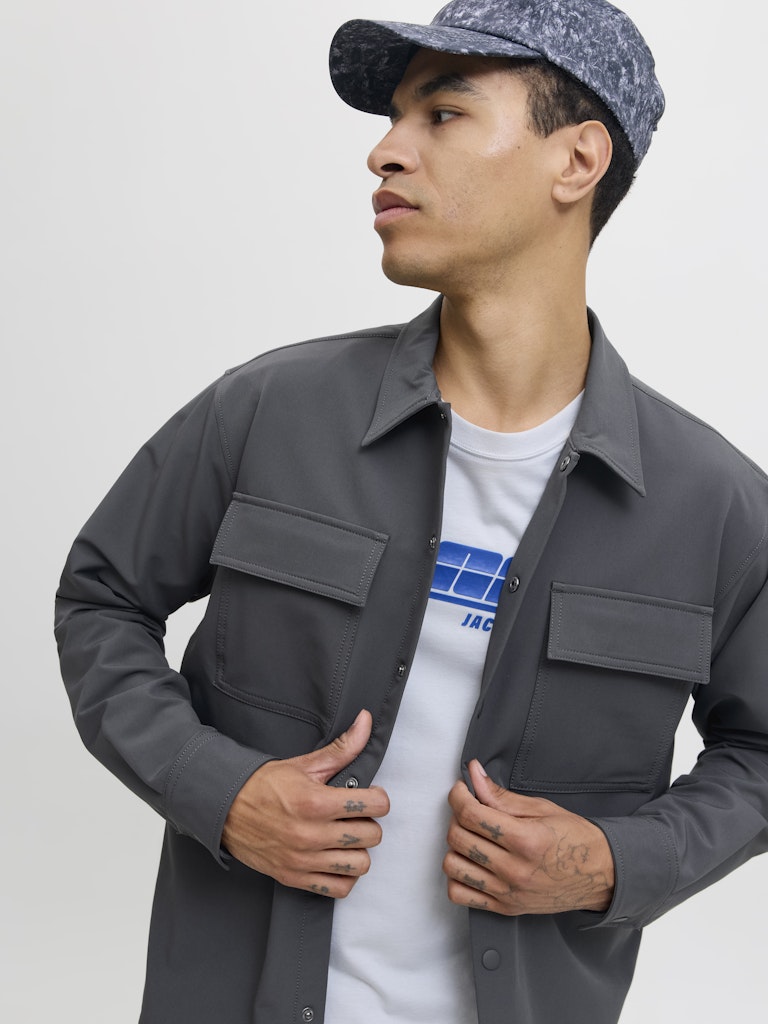 Jcopoint Commute Travel Shirt Bf - Grijs