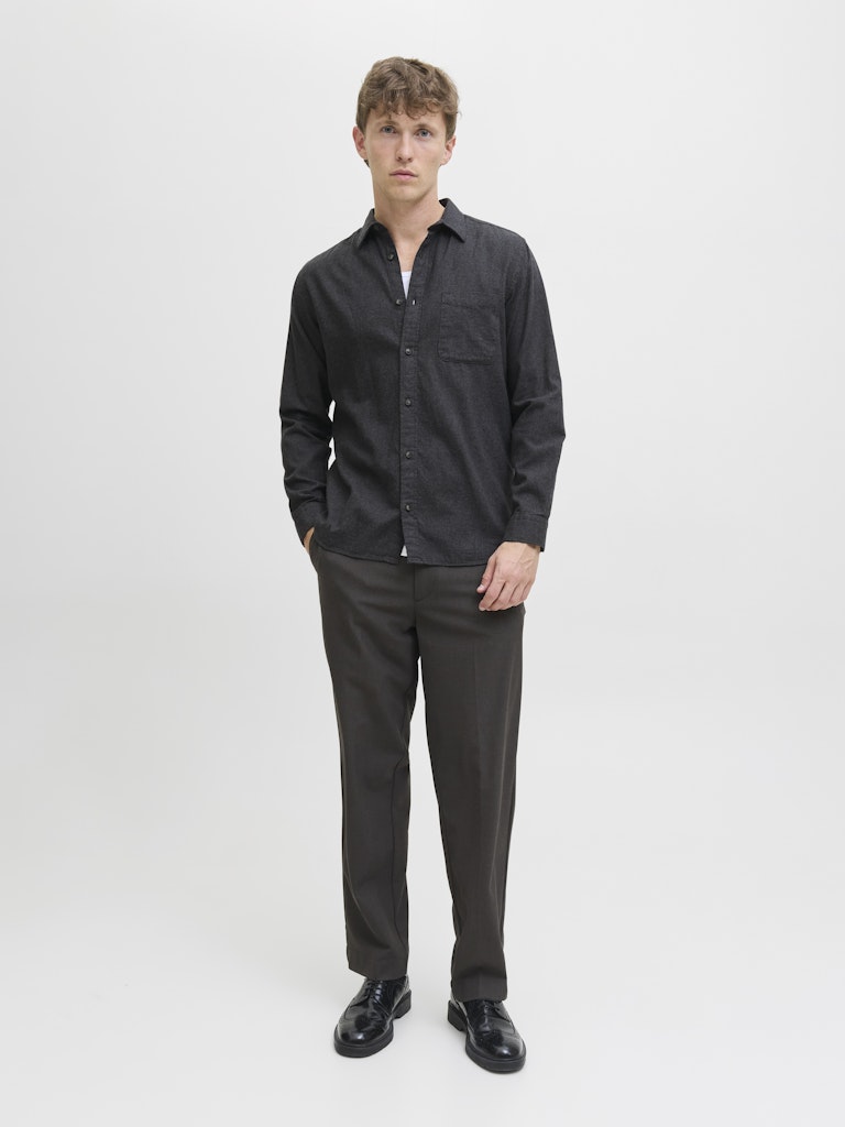 Jjeclassic Melange Shirt L/s Noos - Steel