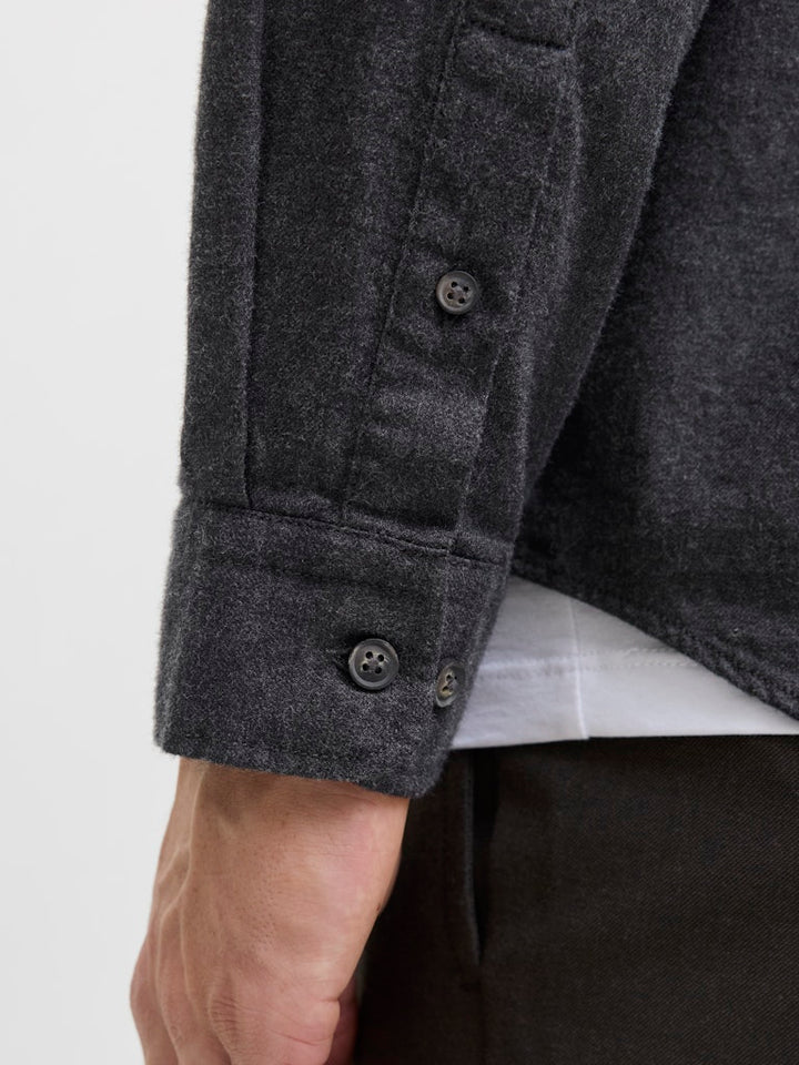Jjeclassic Melange Shirt L/s Noos - Steel