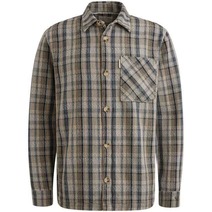 Long Sleeve Shirt Heavy Check - Antraciet