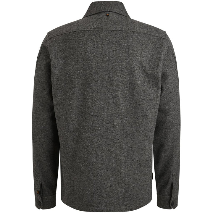 Long Sleeve Shirt Woolblend Herrin - Antraciet