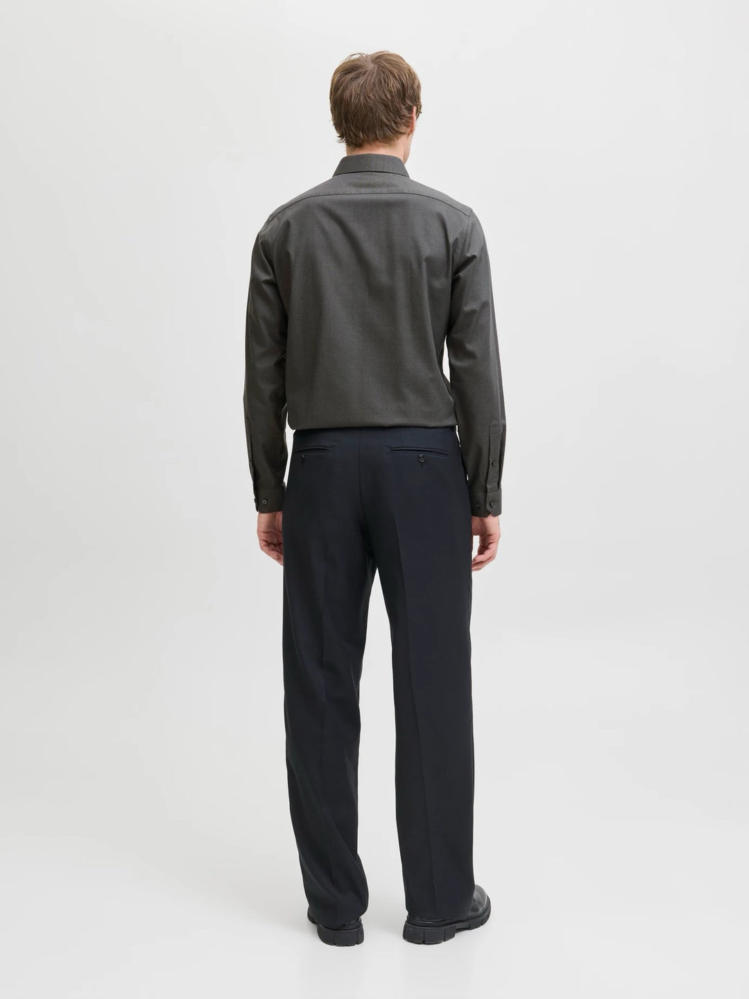 Jprblaparker Shirt L/s Noos - Antraciet