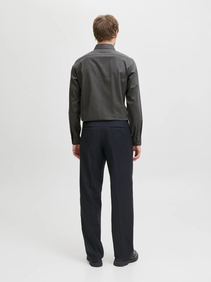 Jprblaparker Shirt L/s Noos - Antraciet