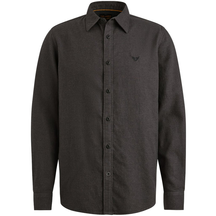 Long Sleeve Shirt Yarndyed Grindle - Antraciet