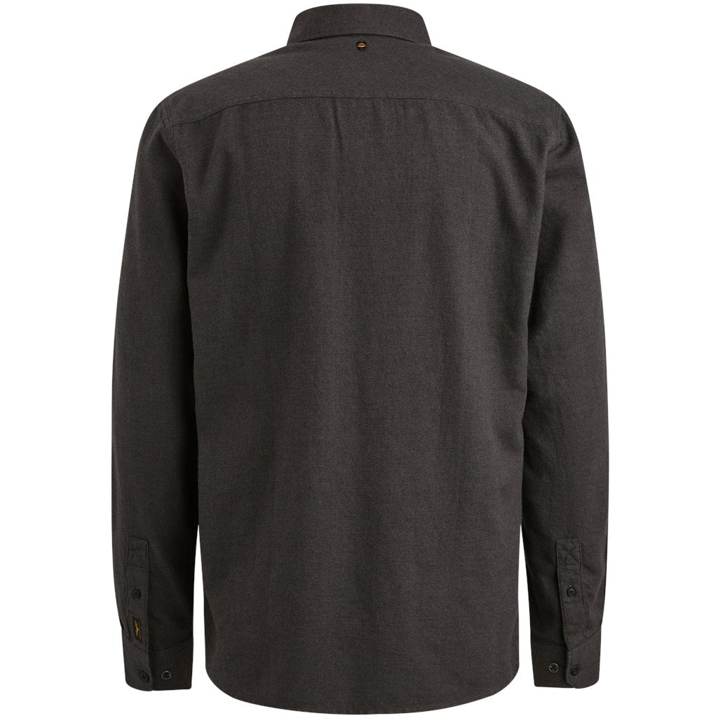 Long Sleeve Shirt Yarndyed Grindle - Antraciet