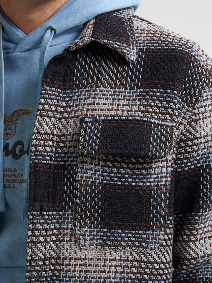 Men Shirt Long Sleeve Check - Grijs Melee