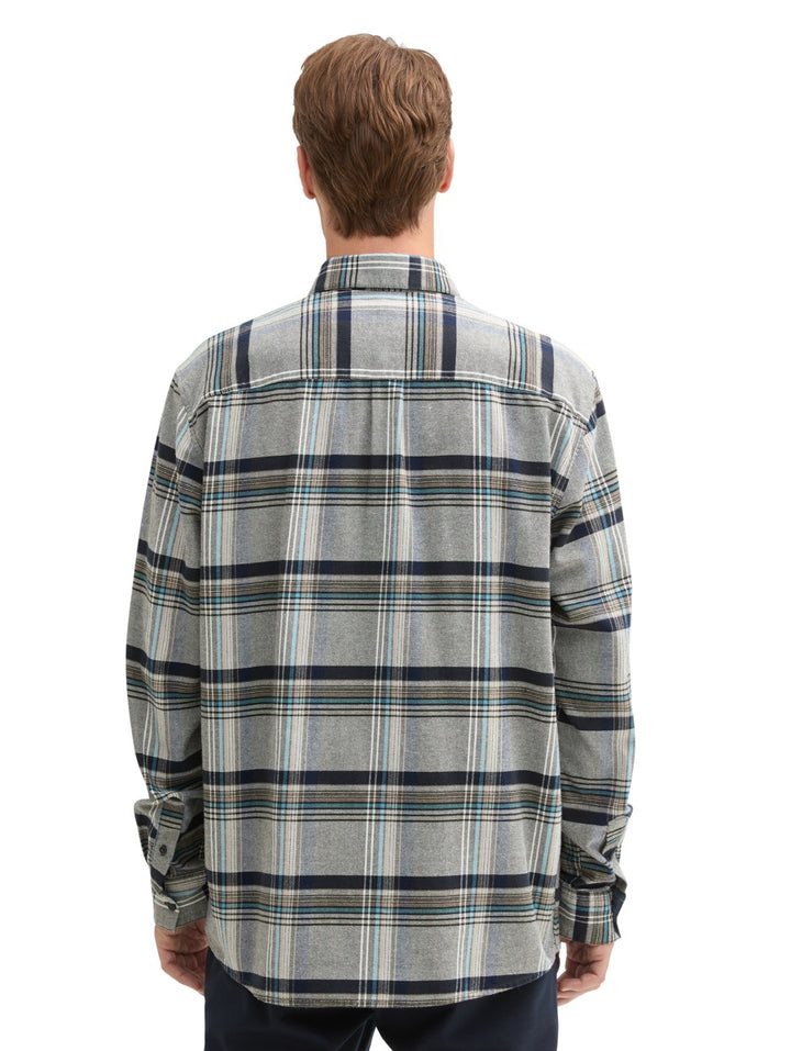 Comfort Check Shirt - Grijs Dessin