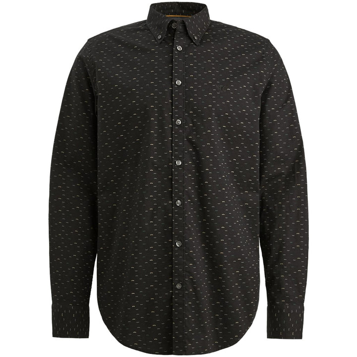 Long Sleeve Shirt Allover Print On - Zwart Dessin