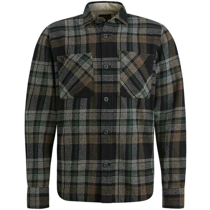 Long Sleeve Shirt Ctn Big Check - Zwart Dessin