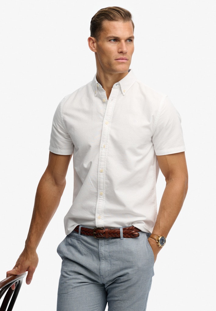 Oxford Overhemd Ss - Off-white