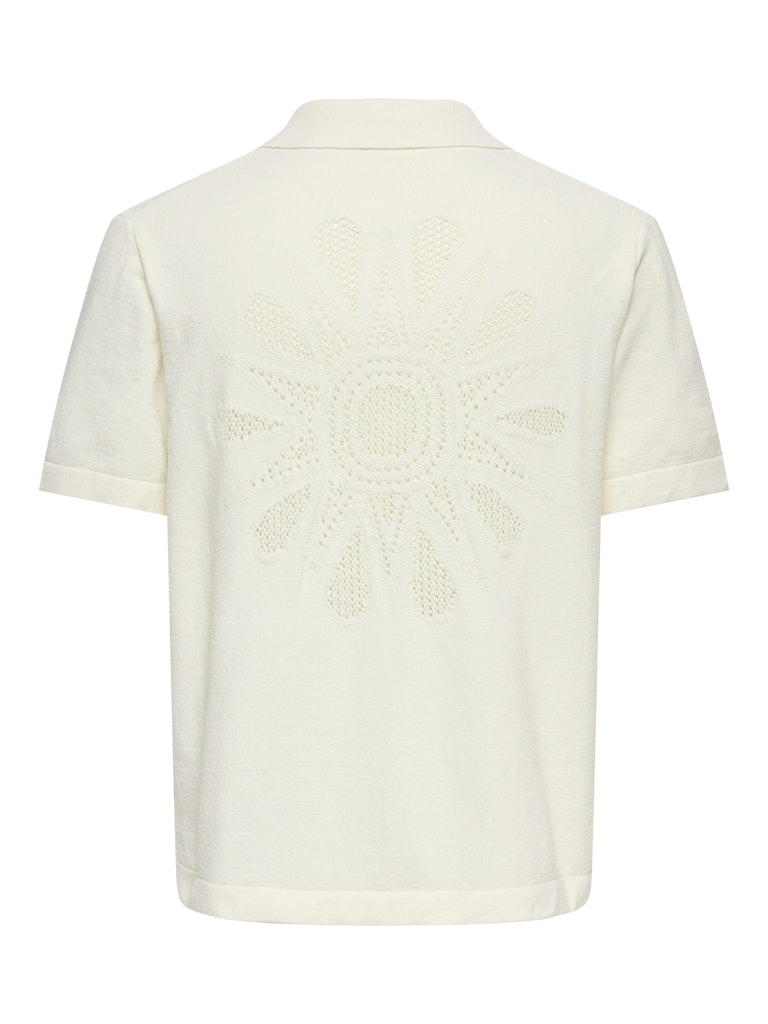 Onsjam Life Reg Ss Shirt Knit - Off-white