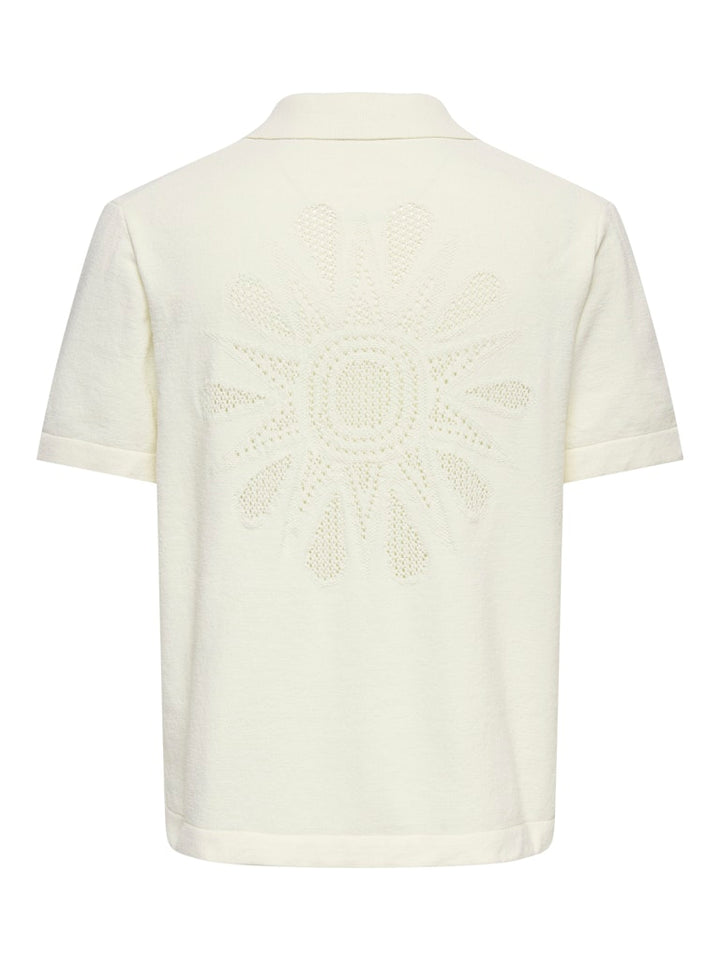 Onsjam Life Reg Ss Shirt Knit - Off-white