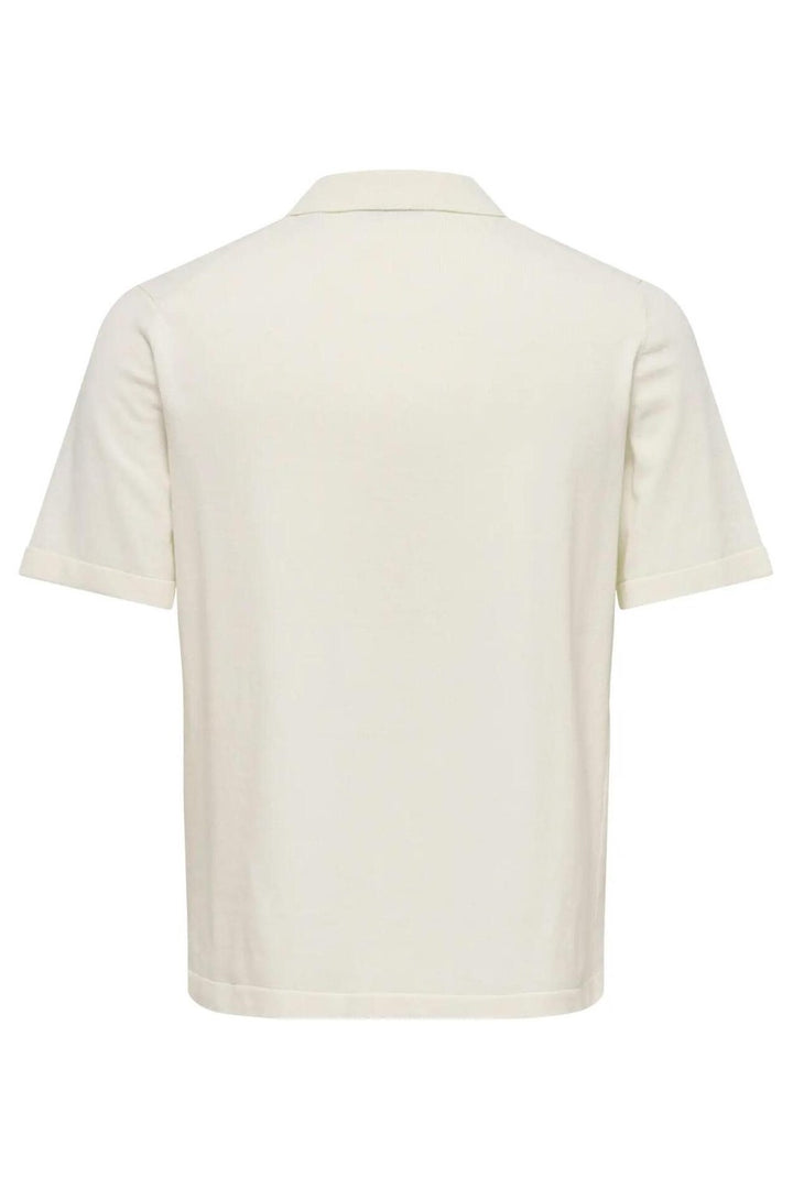 Onsmilo Life Reg 12 Ss Shirt Knit - Off-white