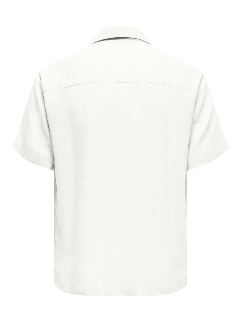 Onslaurence Linen Resort Collar Ss - Off-white