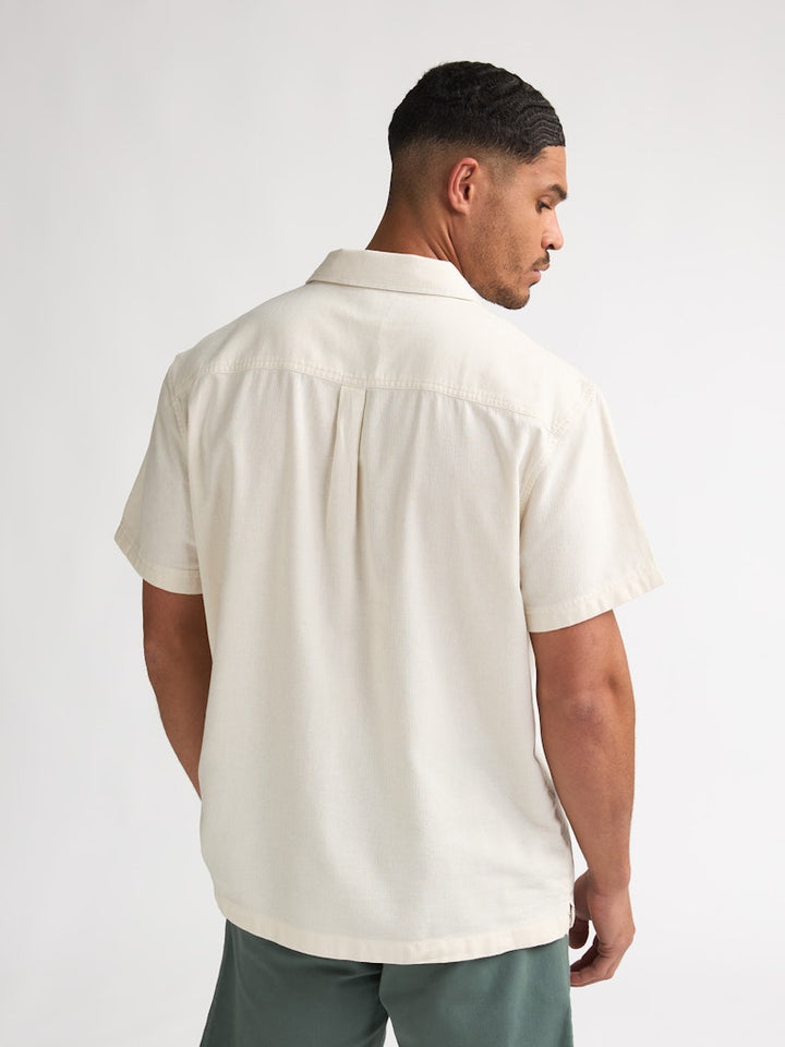 Men Shirt Short Sleeve Uni - Off-white
