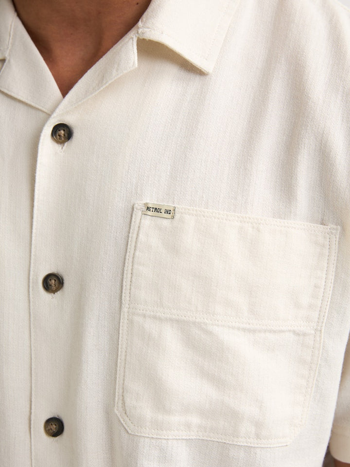Men Shirt Short Sleeve Uni - Off-white