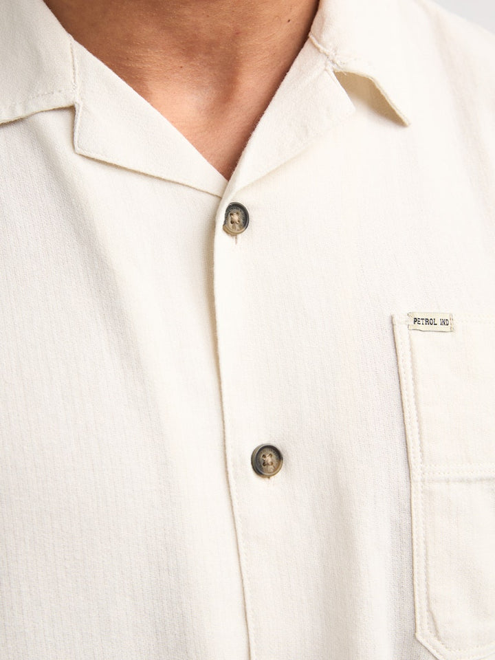 Men Shirt Short Sleeve Uni - Off-white