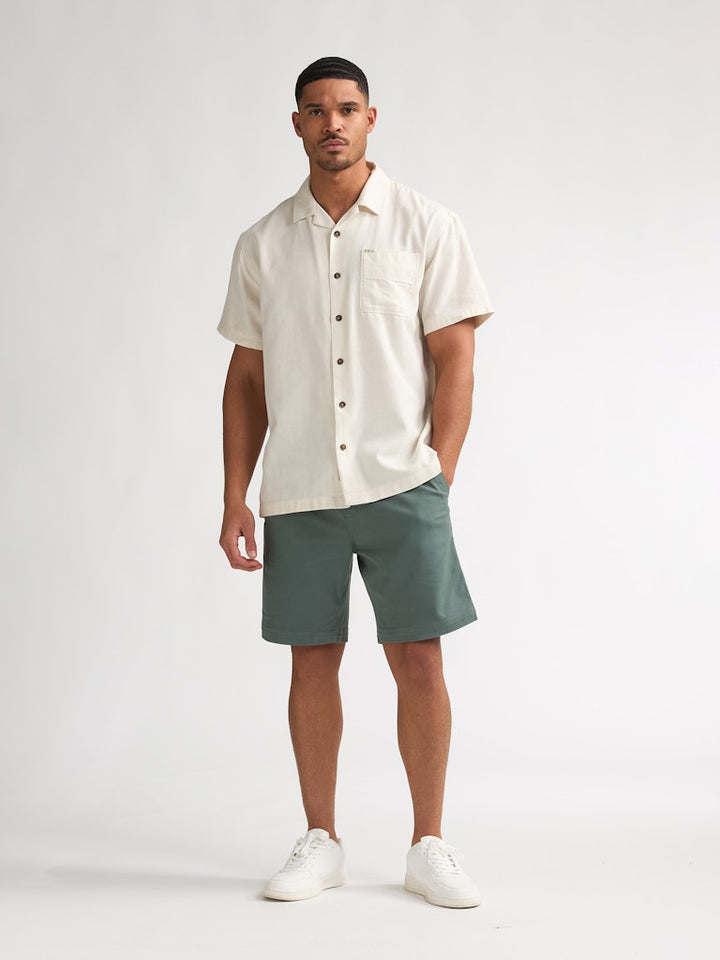 Men Shirt Short Sleeve Uni - Off-white